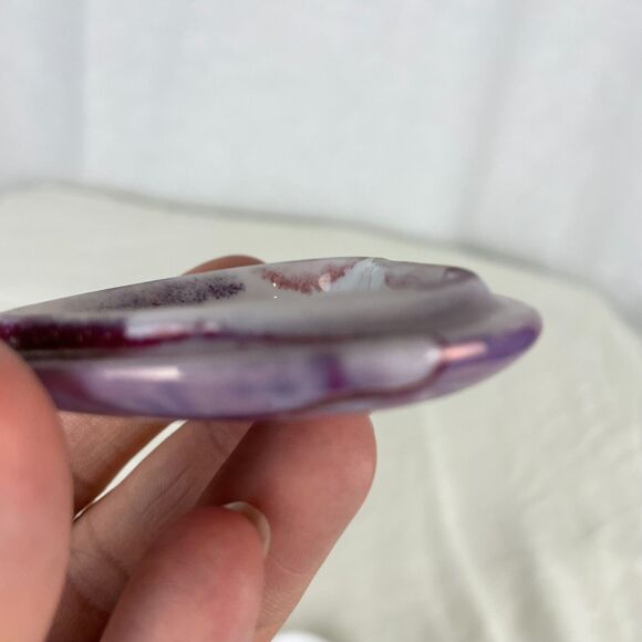 Amethyst Porcelain Heart Shaped Trinket Box - Picture 4 of 6